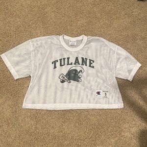 Champion oversized, cropped Tulane jersey